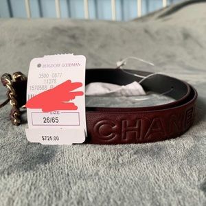 Chanel leather belt, brand new